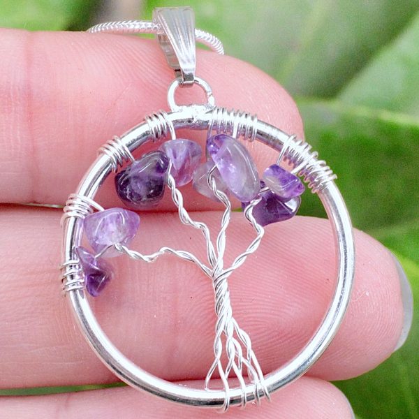 Amethyst Tree of Life Necklace Discount - Image 2