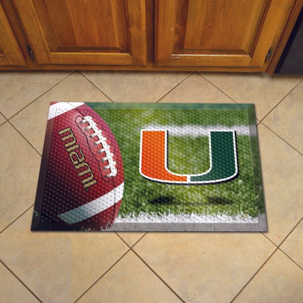 Miami Hurricanes Scraper Mat 19 x30  Online Sale