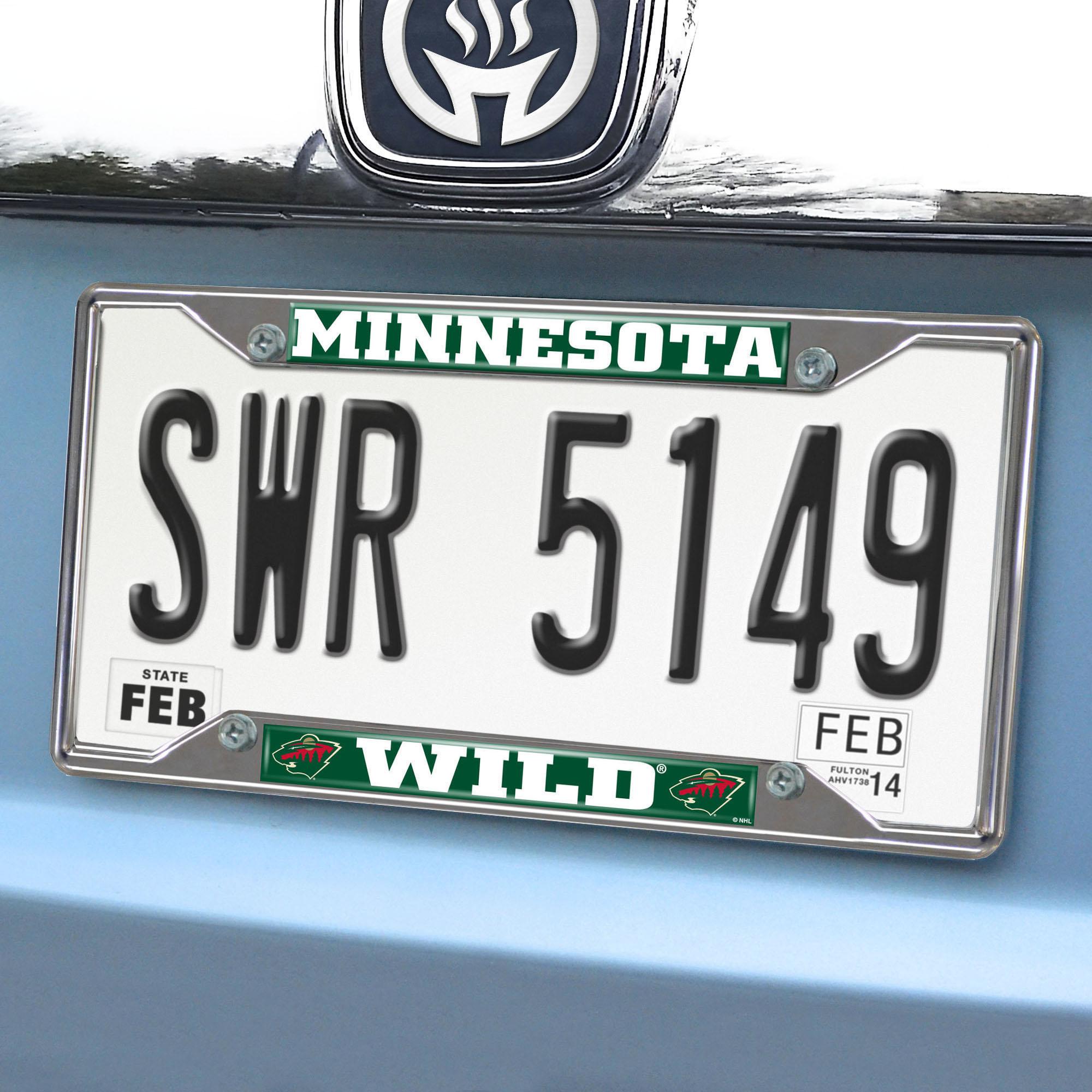 Minnesota Wild License Plate Frame 6.25 x12.25  on Sale