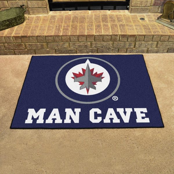 Winnipeg Jets Man Cave All Star 33.75 x42.5  Online now