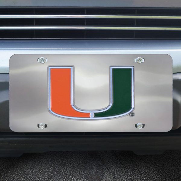 Miami Hurricanes Diecast License Plate 12 x6  For Discount