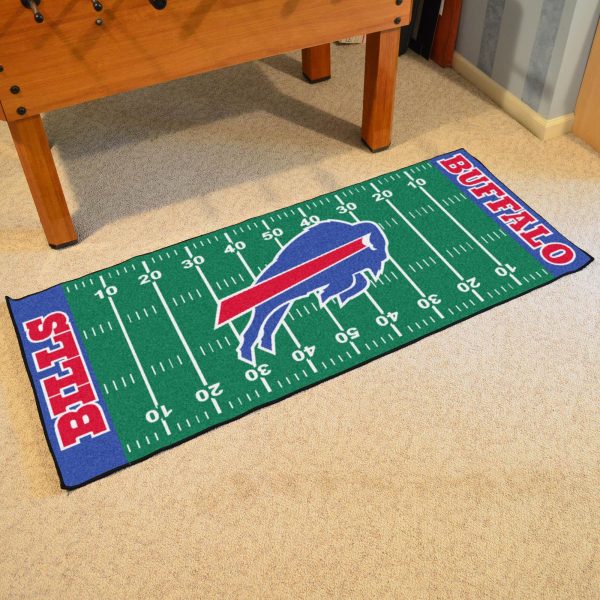 Buffalo Bills Football Field Runner 30 x72  Online now