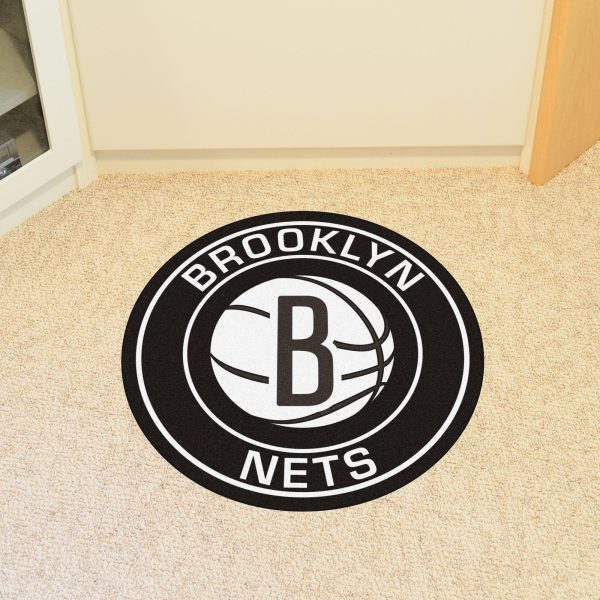 Brooklyn Nets Roundel Mat 27  diameter on Sale