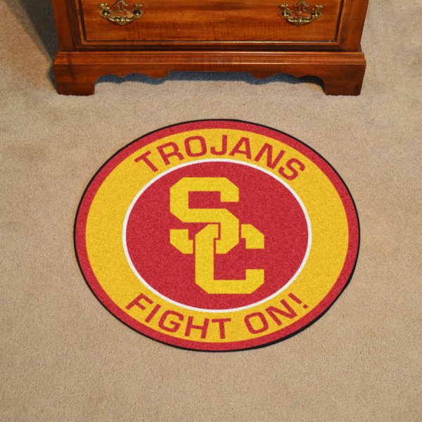 USC Trojans Roundel Mat 27  diameter Online Hot Sale