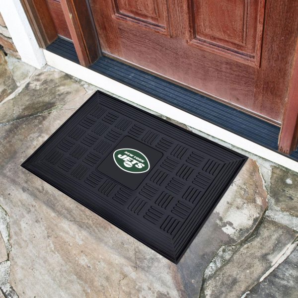 New York Jets Medallion Door Mat 19.5 x31.25  Online now