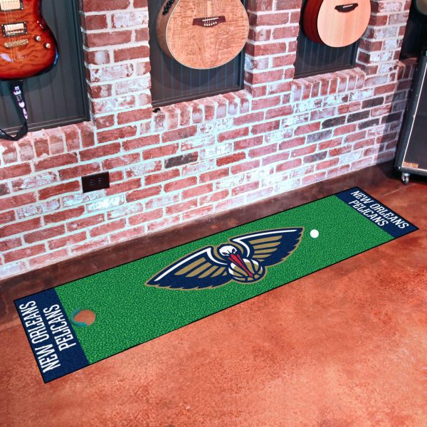 New Orleans Pelicans Putting Green Mat 18 x72  For Cheap