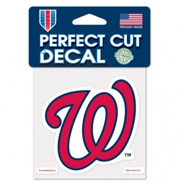 Washington Nationals Decal 4x4 Perfect Cut Color Cheap