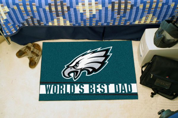 New York Giants Starter Mat World s Best Dad 19 x30  For Sale