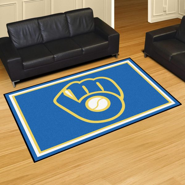 Milwaukee Brewers 5x8 Rug 59.5 x88  Cheap