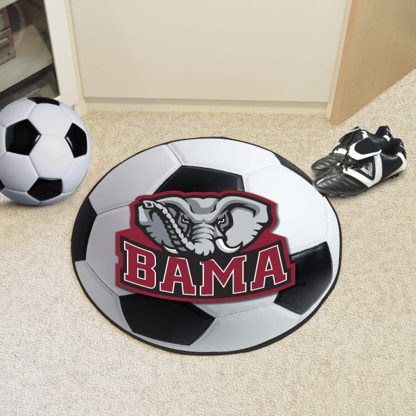 Alabama Crimson Tide Soccer Ball Mat 27  diameter Supply