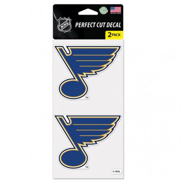 St. Louis Blues Decal 4x4 Perfect Cut Set of 2 Online Hot Sale