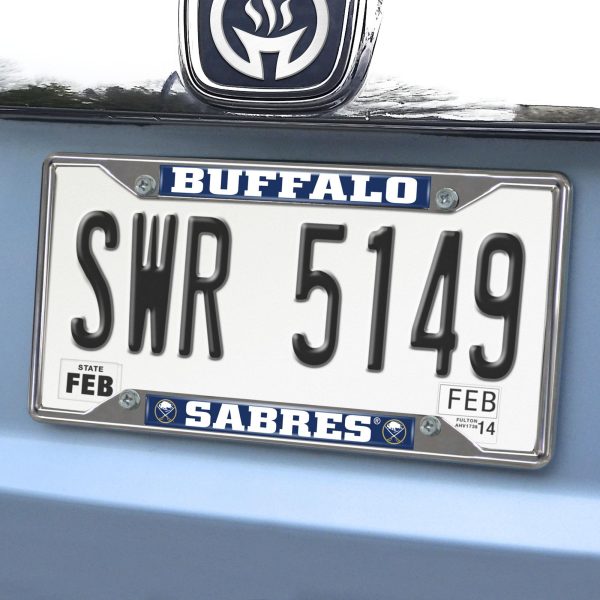 Buffalo Sabres License Plate Frame 6.25 x12.25  Supply