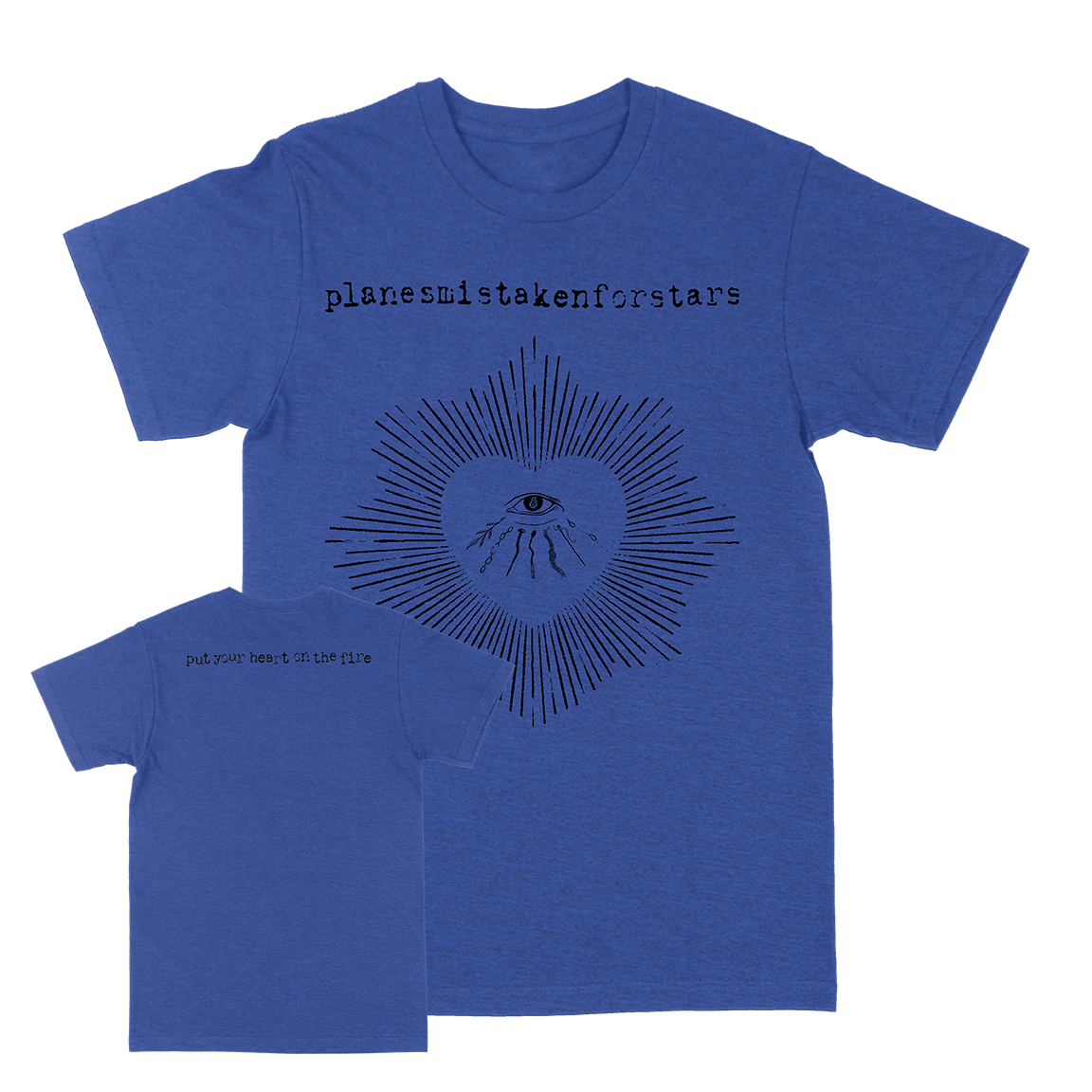 Planes Mistaken For Stars  Heart Of Horus  Heather Royal T-Shirt on Sale