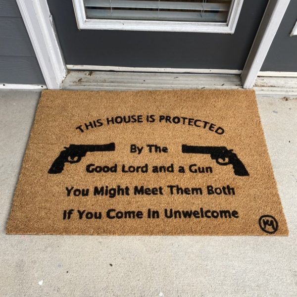 THIS HOUSE IS PROTECTED MAT Online Sale